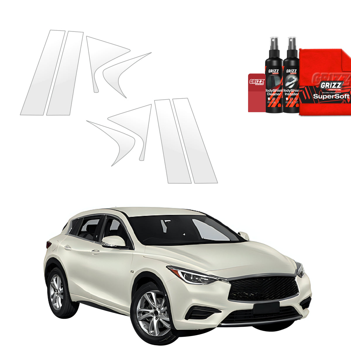 Protective film for exterior car parts – shields against scratches, chips, and scuffs