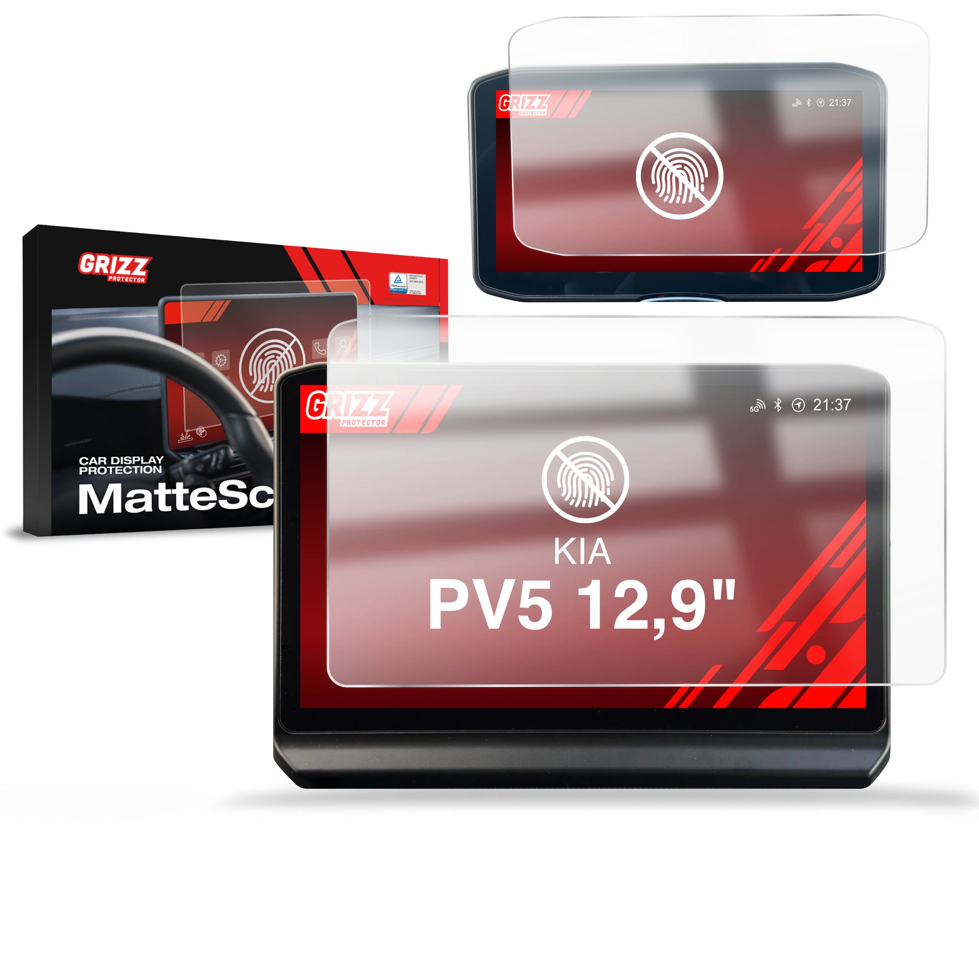 Anti-fingerprint screen protector for car touchscreen