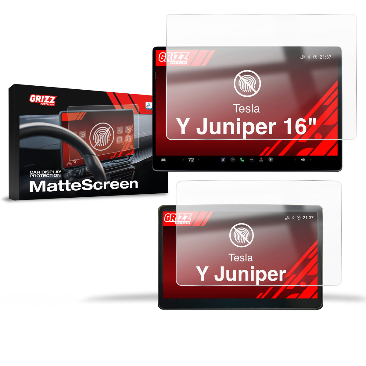 Anti-fingerprint screen protector for car touchscreen