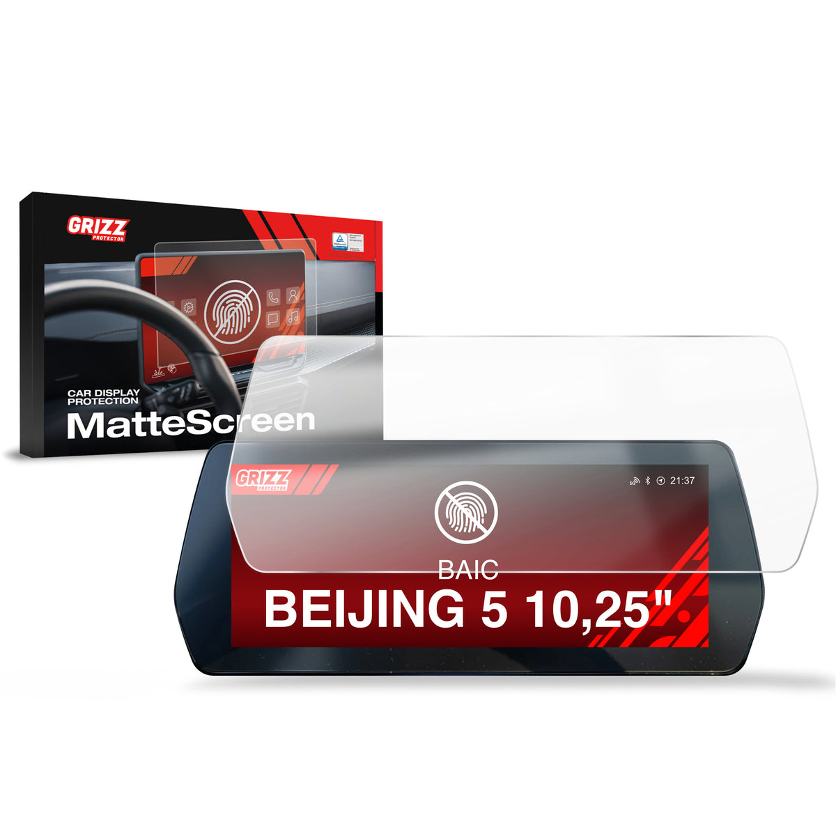 Anti-fingerprint screen protector for car touchscreen