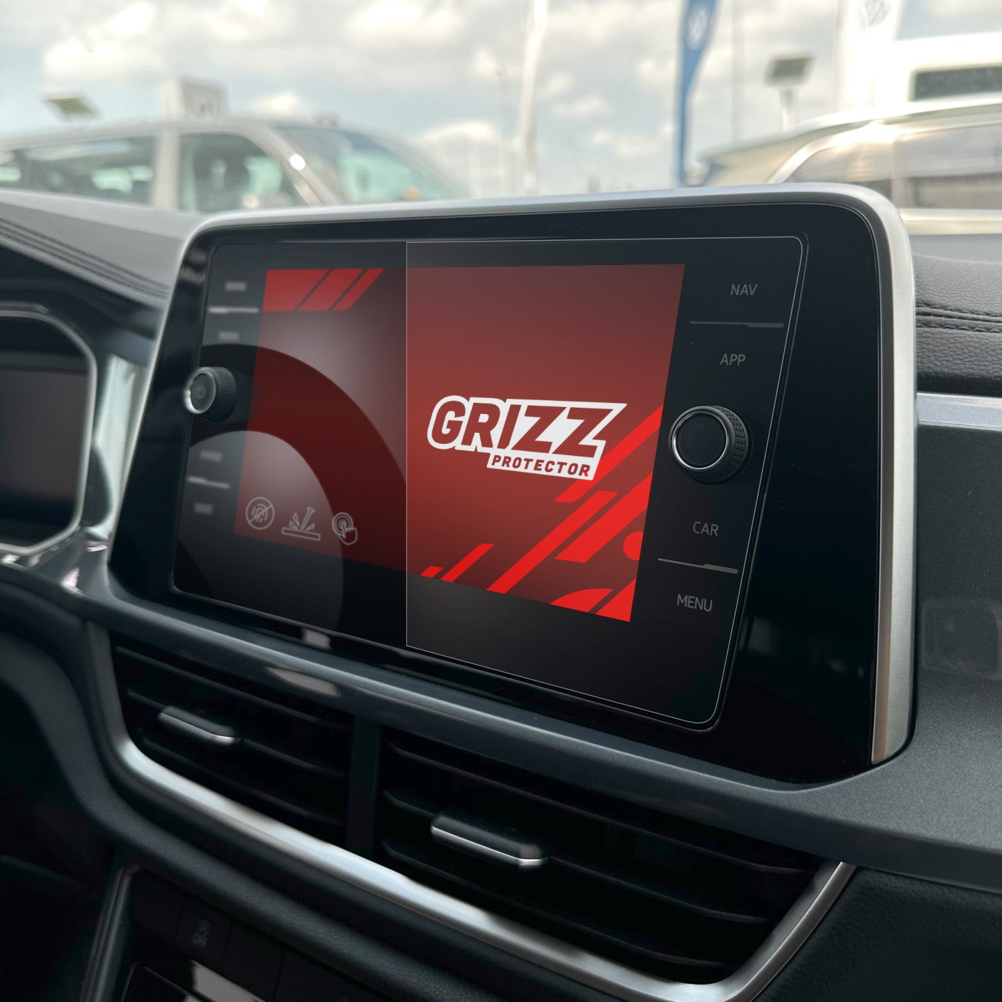 Anti-fingerprint screen protector for car touchscreen