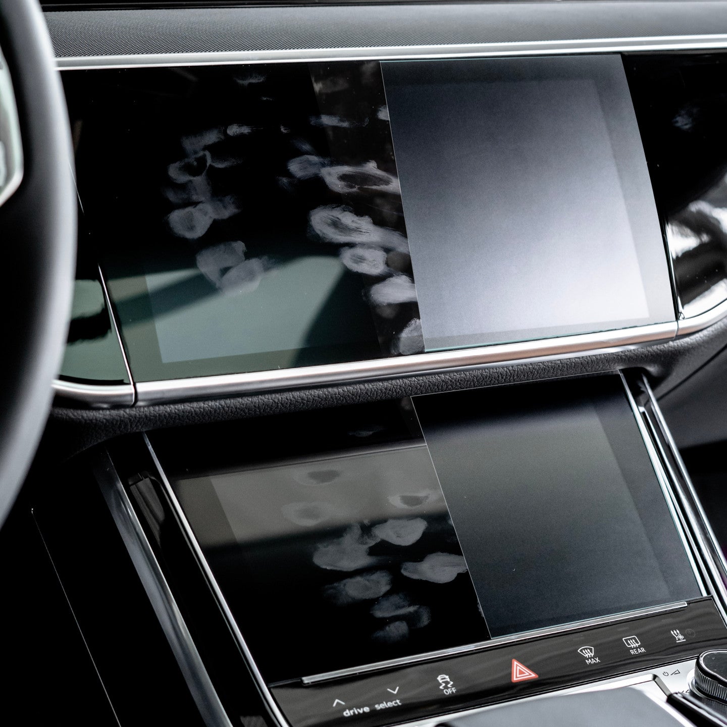 Anti-fingerprint screen protector for car touchscreen